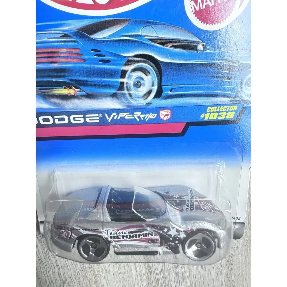1998 Hot Wheels Collector No #1038 DODGE VIPER RT/10 Silver w/3 Spoke H62